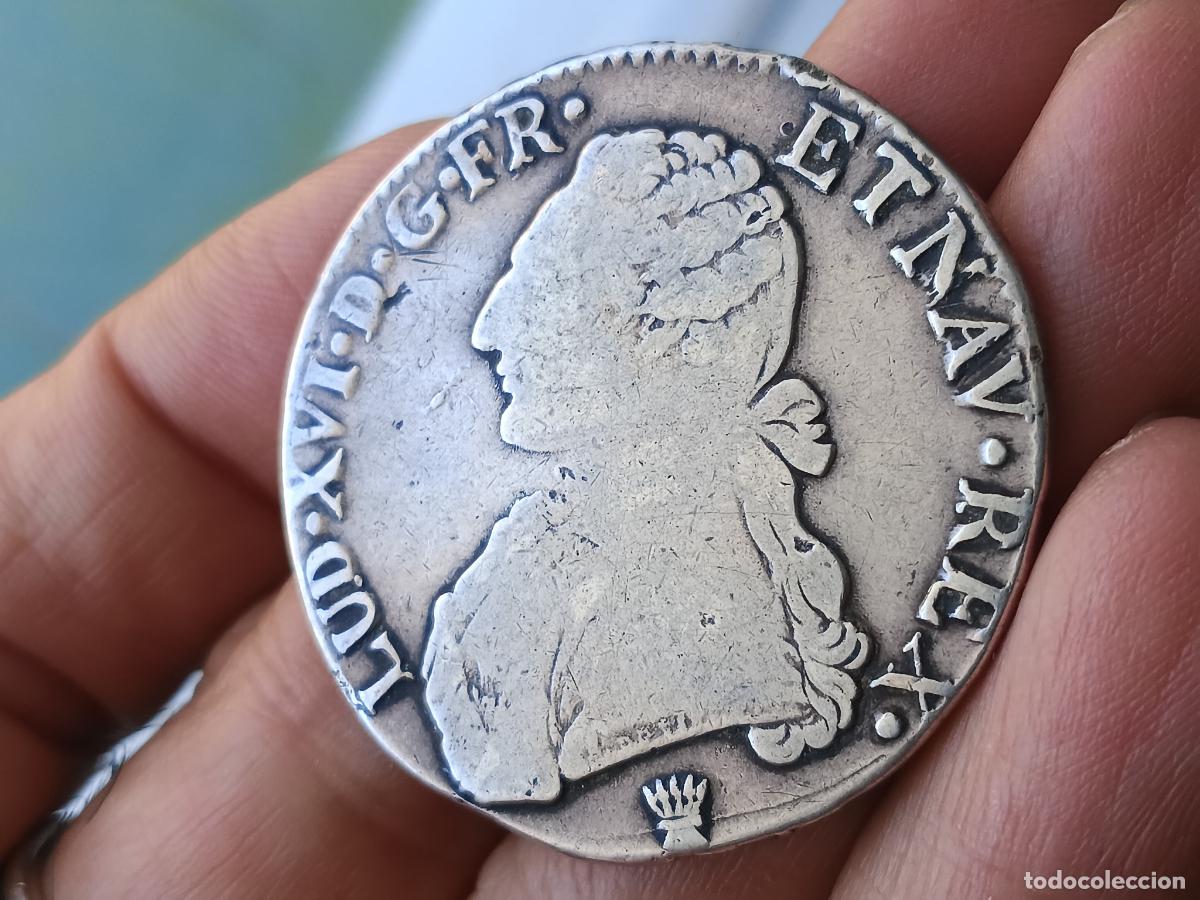 Monedas antiguas de Europa: Francia. Ecu de 6 libras de plata 1784 Luis XVI