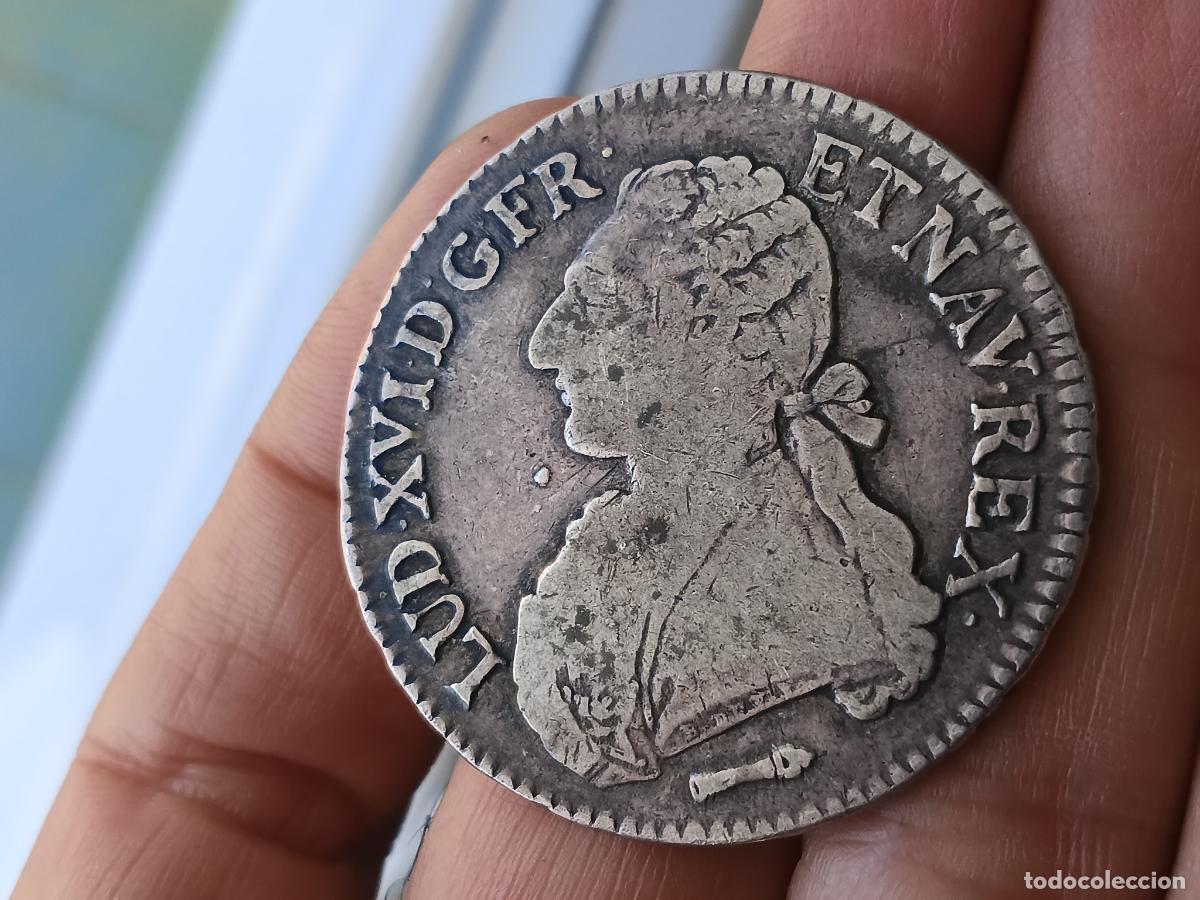 Monedas antiguas de Europa: Francia. Ecu de 6 libras de plata 1784 Luis XVI