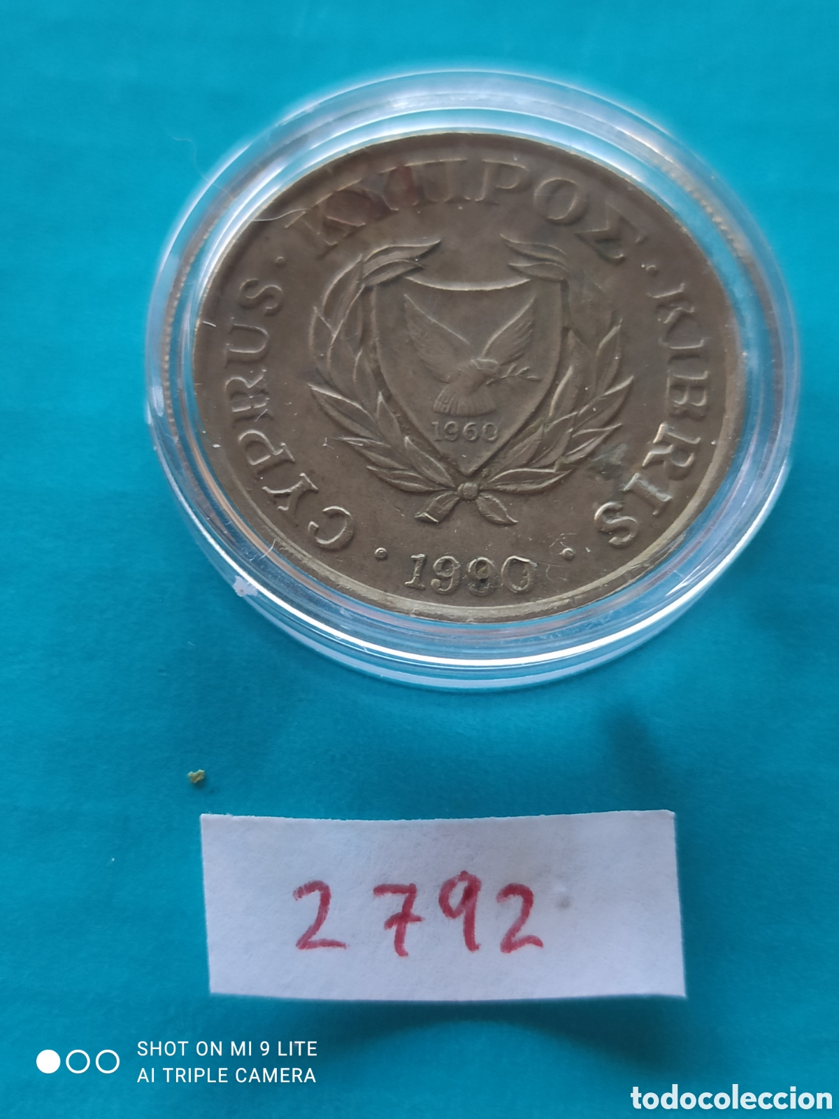 Monedas antiguas de Europa: 10 c&eacute;ntimos chipriotas a&ntilde;o 1990