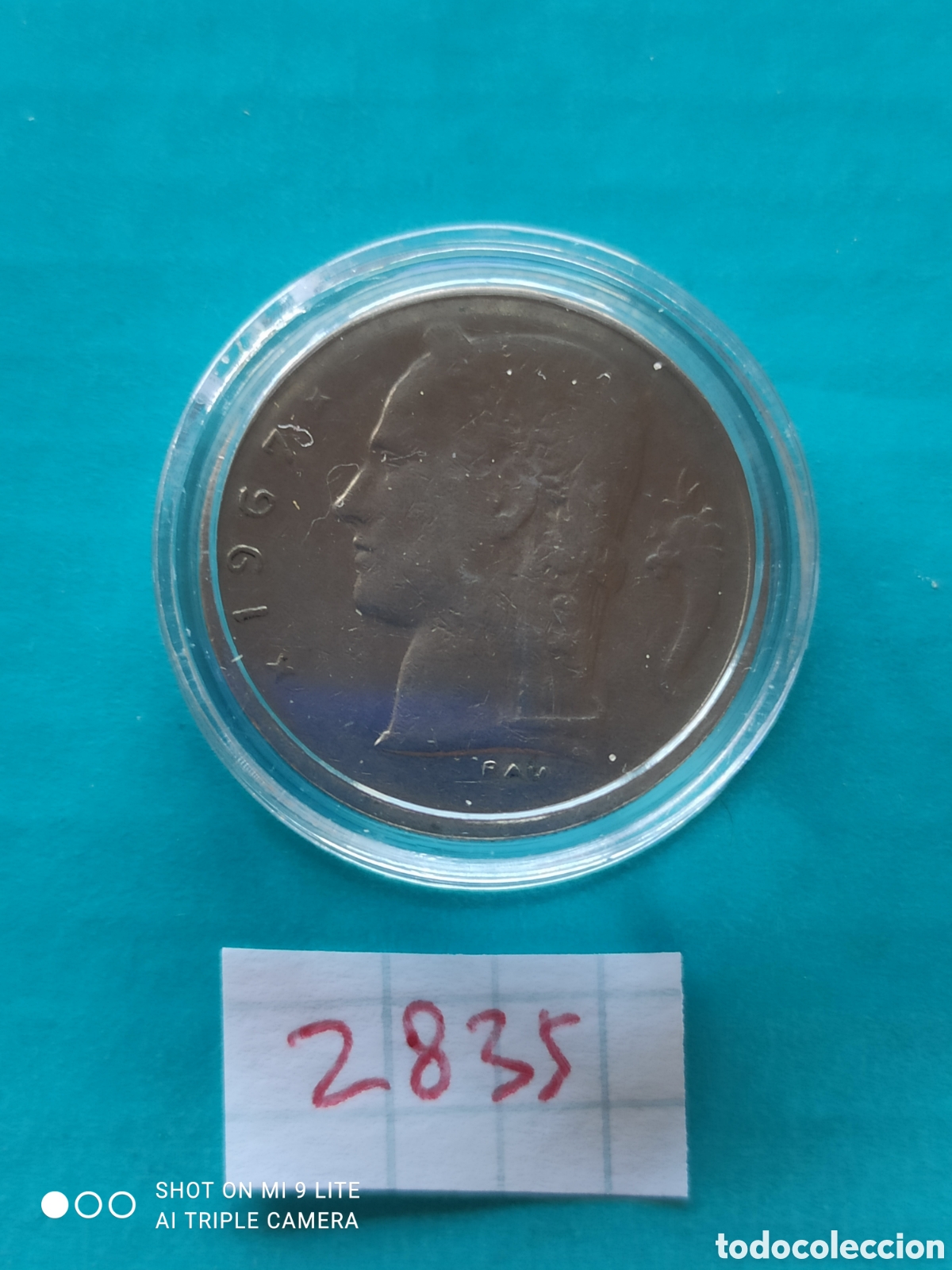 Monedas antiguas de Europa: 1 franco belga a&ntilde;o 1967, BELGIE