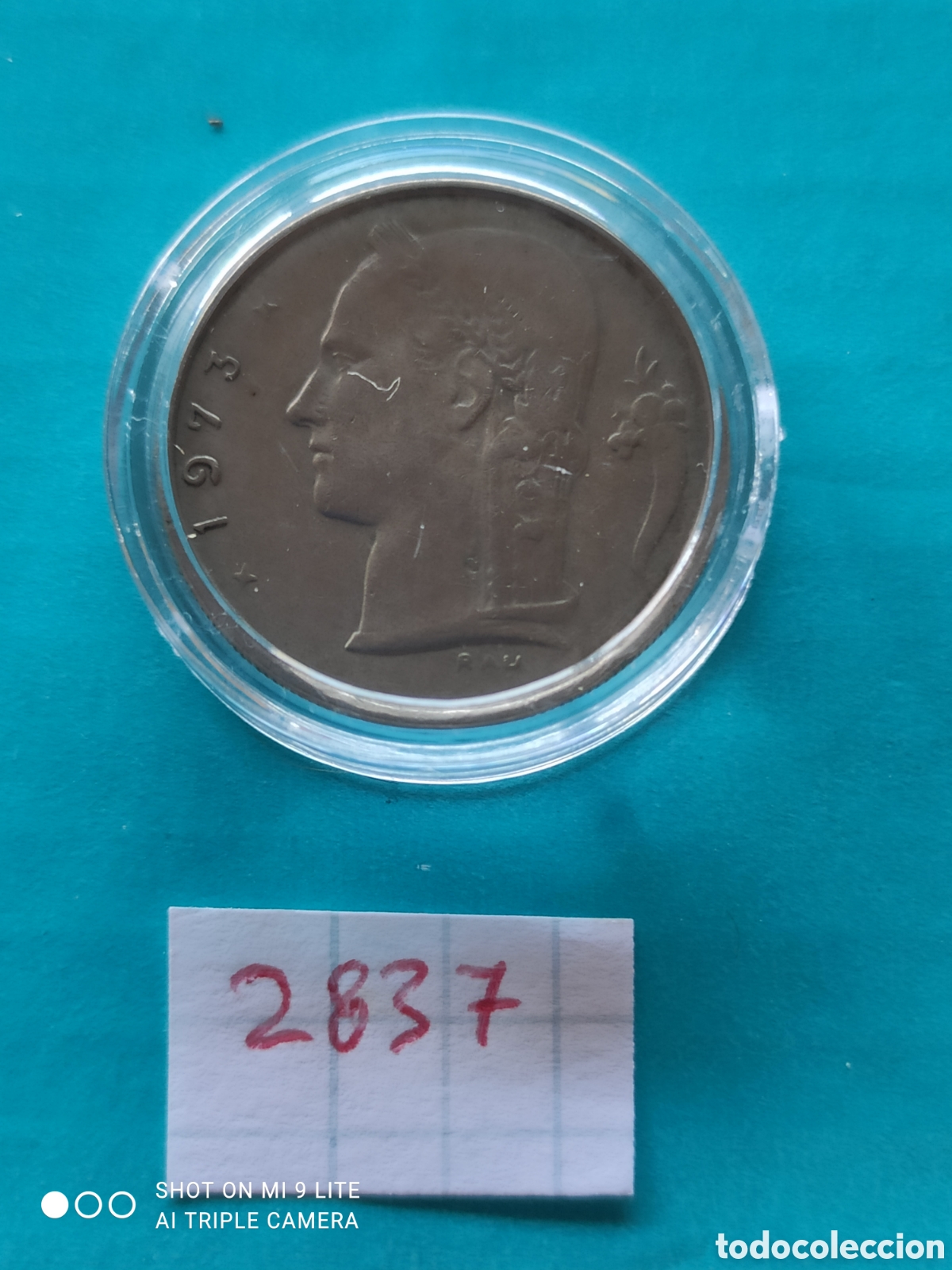 Monedas antiguas de Europa: 1 franco belga a&ntilde;o 1973, BELGIE