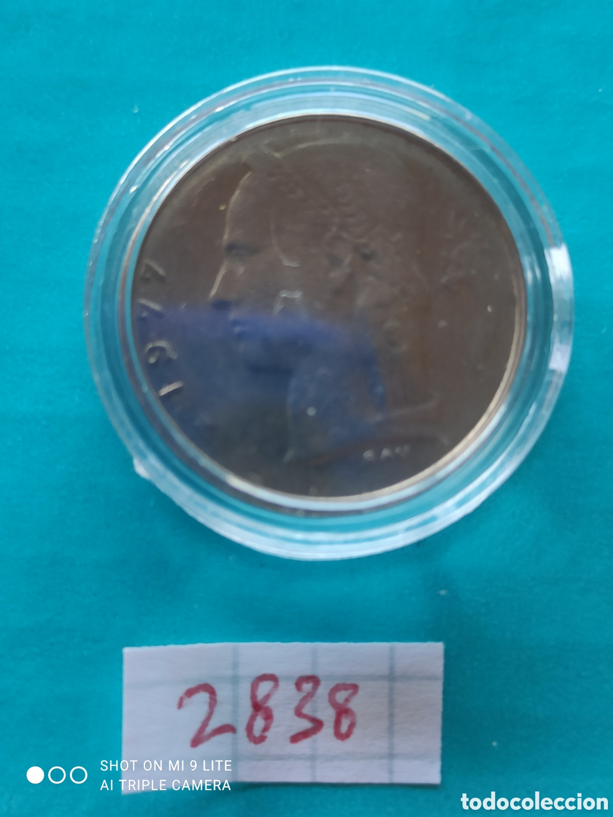 Monedas antiguas de Europa: 1 franco belga a&ntilde;o 1977, BELGIQUE