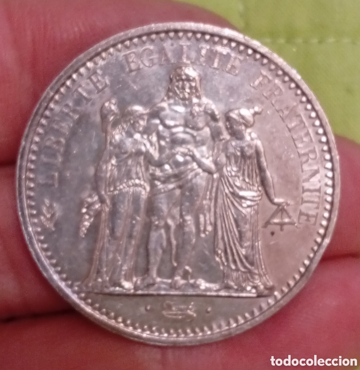 Monedas antiguas de Europa: Francia moneda de plata de 10 francos