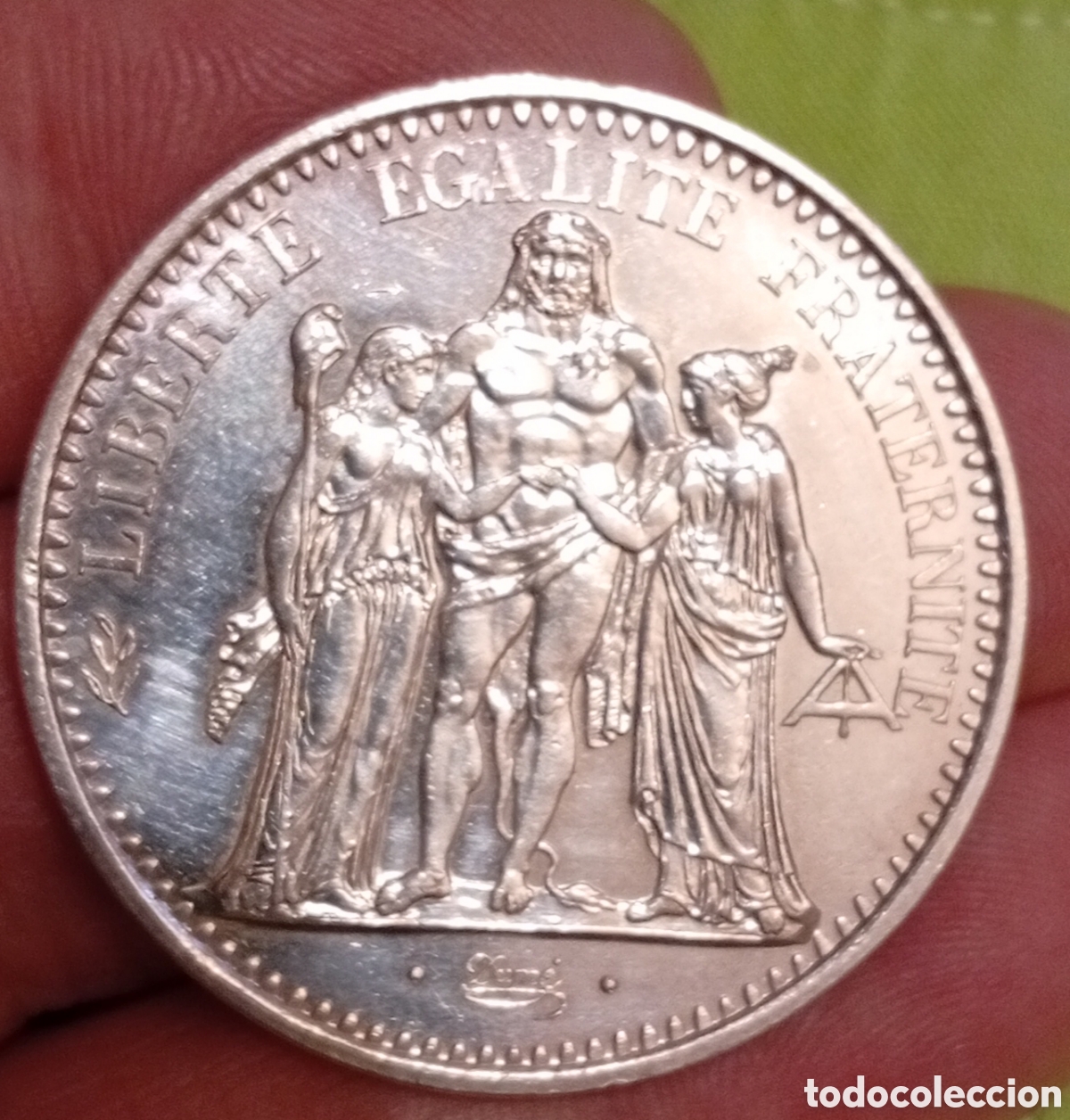 Monedas antiguas de Europa: Francia moneda de plata de 10 francos