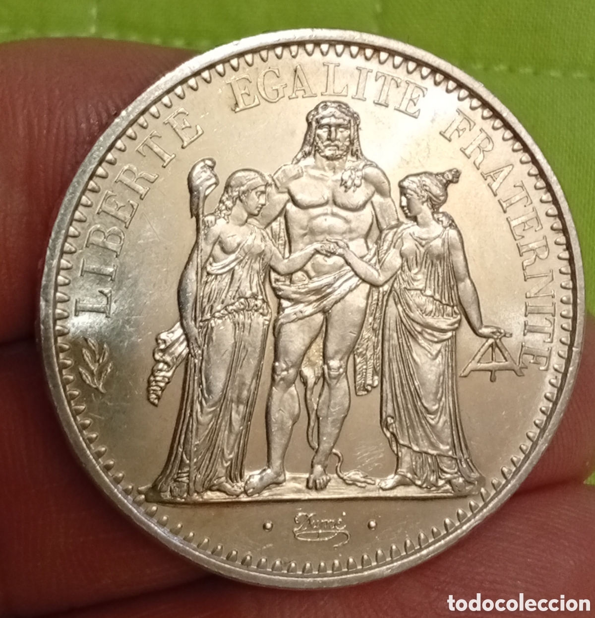Monedas antiguas de Europa: Francia moneda de plata de 10 francos