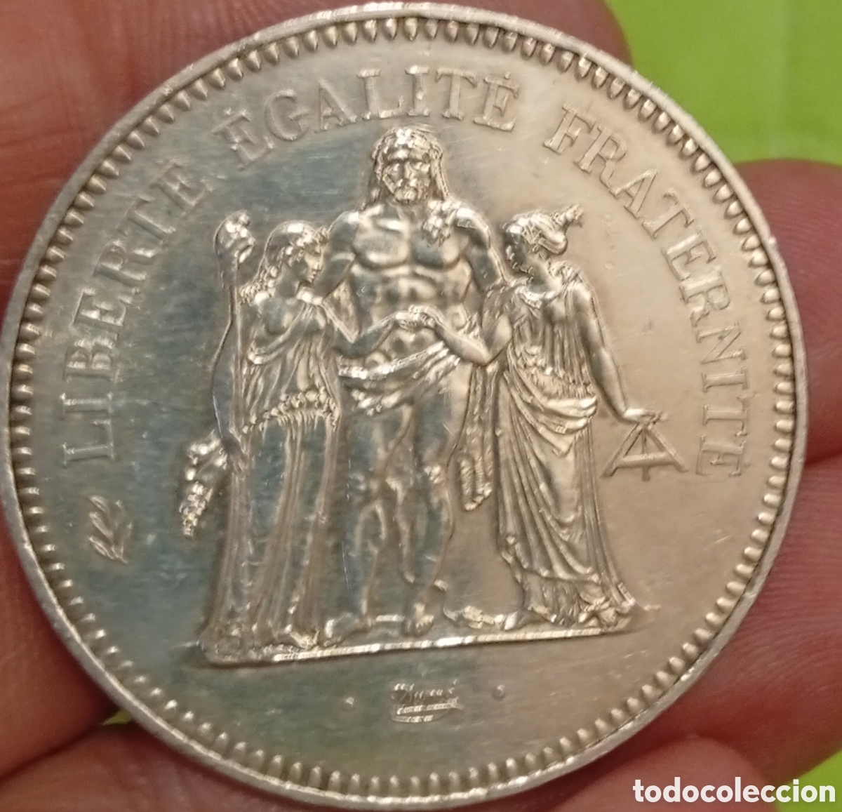 Monedas antiguas de Europa: Francia moneda de plata de 50 francos