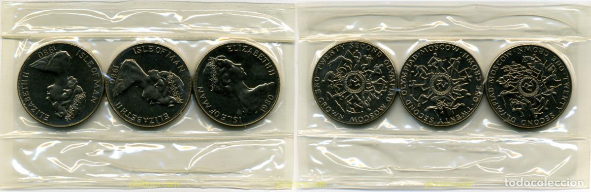 Monete antiche di Europa: 1068 MAN 1980 ISLE OF MAN 1 CROWN 1980 OLYMP