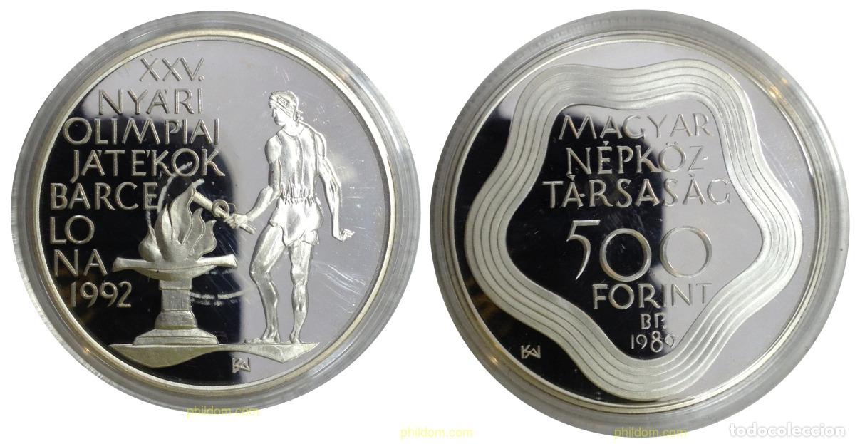 Monedas antiguas de Europa: 1252 HUNGRIA 1989 500 FORINT 1989 BARCELONA 1992