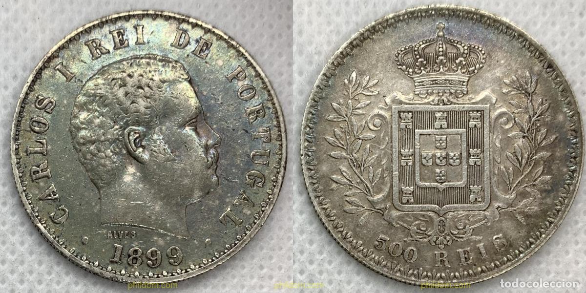 Monedas antiguas de Europa: 2570 PORTUGAL 1899 PORTUGAL CARLO I 1899 500 REIS