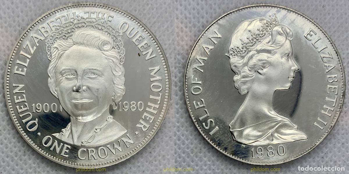 Monedas antiguas de Europa: 2622 MAN 1980 MAN 1 CROWN 1980