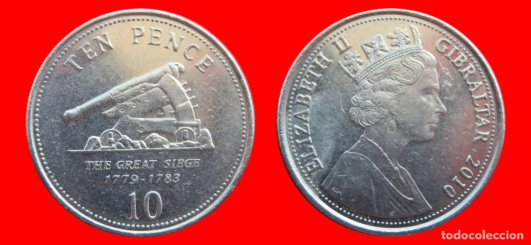 Monedas antiguas de Europa: 10 PENIQUES PENCE 2010 GIBRALTAR-151315