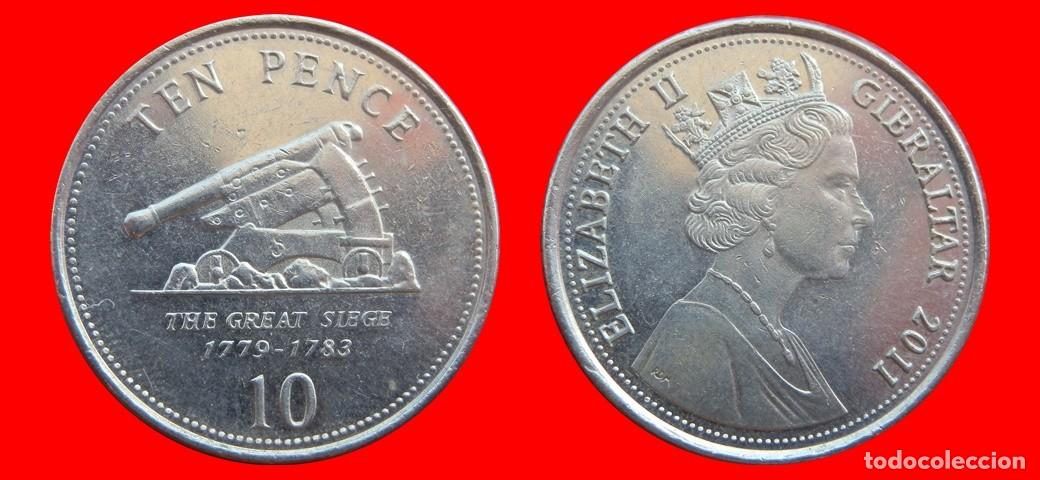 Monedas antiguas de Europa: 10 PENIQUES PENCE 2011 GIBRALTAR-151316
