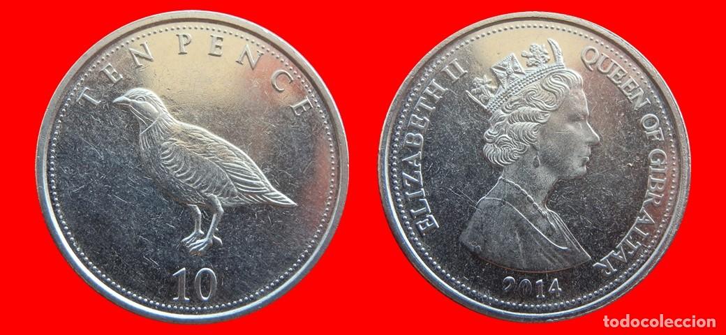 Monedas antiguas de Europa: 10 PENIQUES PENCE 2014 GIBRALTAR-151317