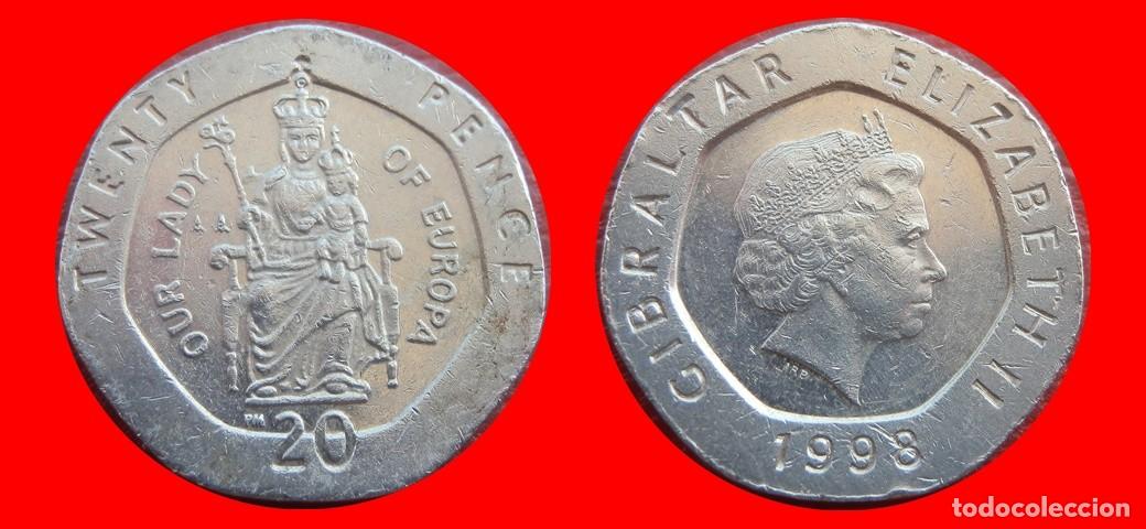 Monedas antiguas de Europa: 20 PENIQUES PENCE 1998 GIBRALTAR-151319