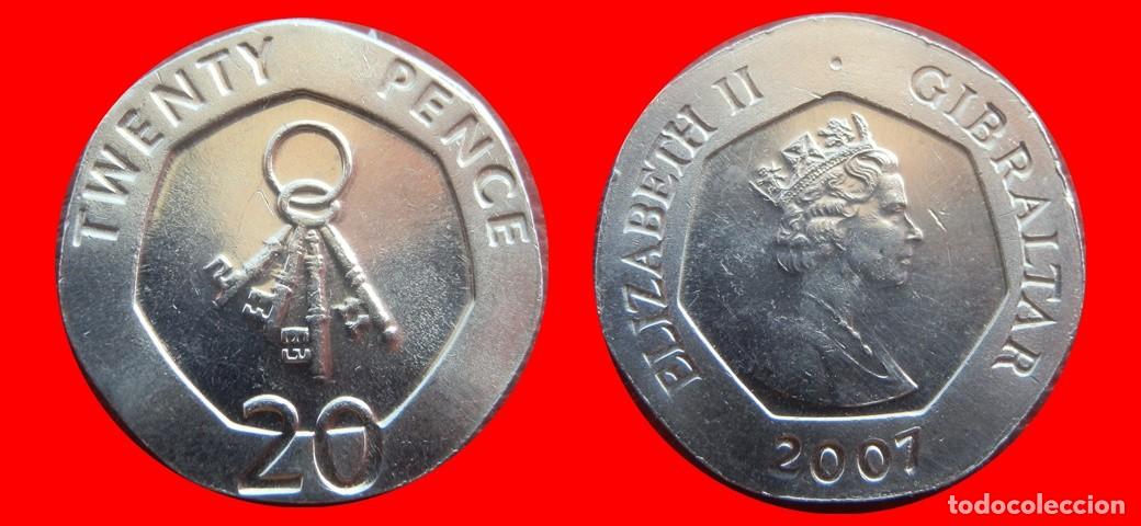 Monedas antiguas de Europa: 20 PENIQUES PENCE 2007 GIBRALTAR-151325