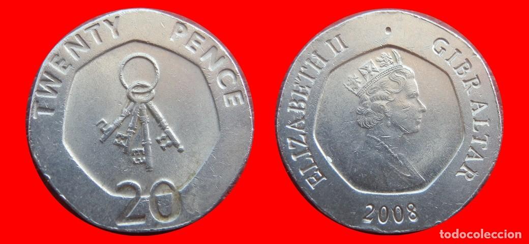 Monedas antiguas de Europa: 20 PENIQUES PENCE 2008 GIBRALTAR-151326