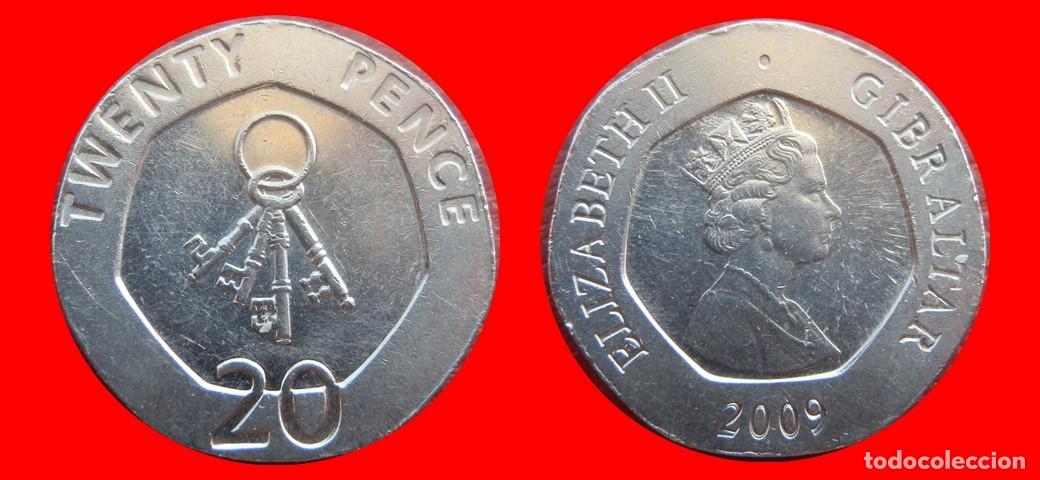 Monedas antiguas de Europa: 20 PENIQUES PENCE 2009 GIBRALTAR-151327