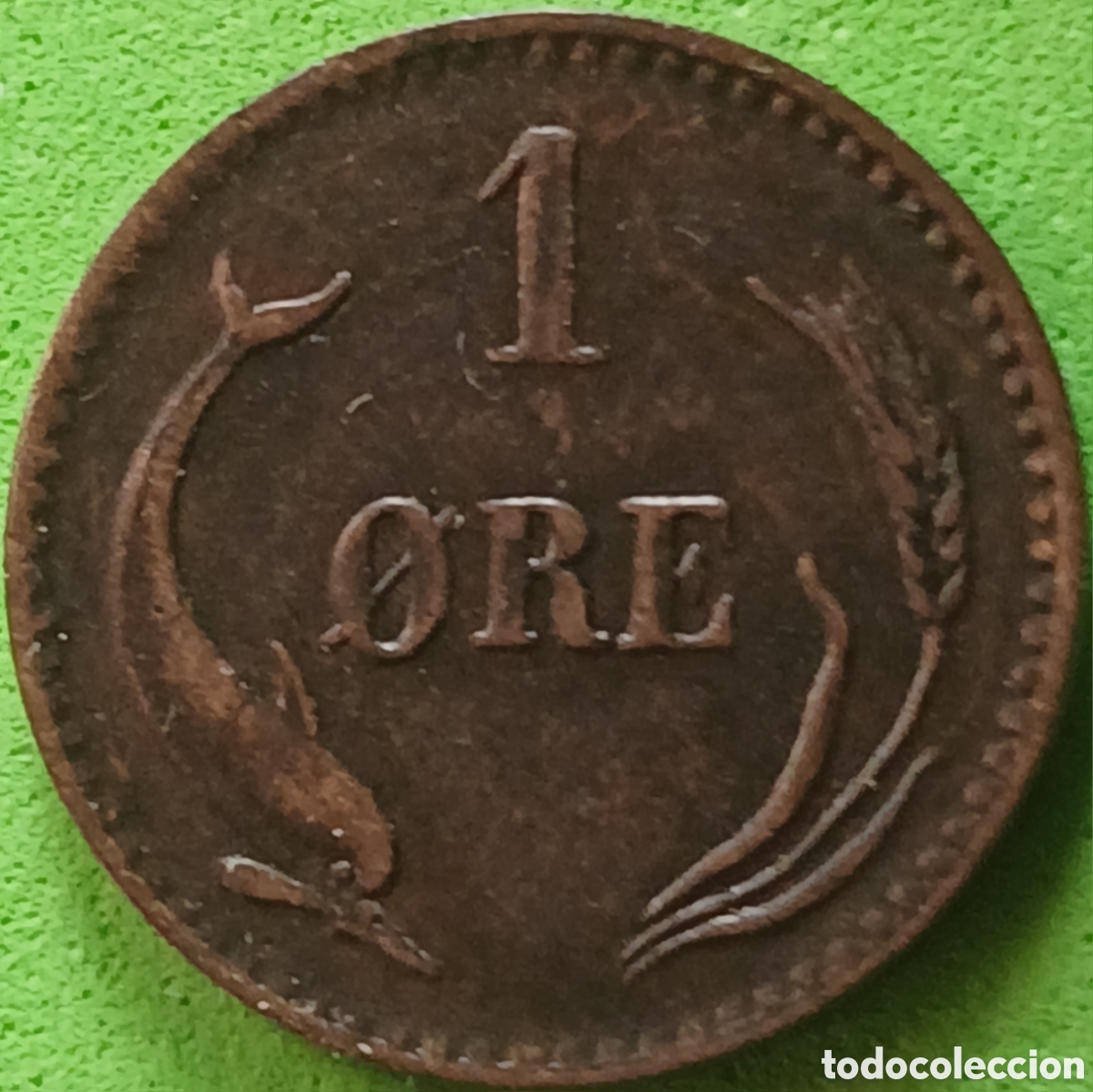 Monedas antiguas de Europa: Dinamarca 1 ore 1882 km#792 RARA (R) !