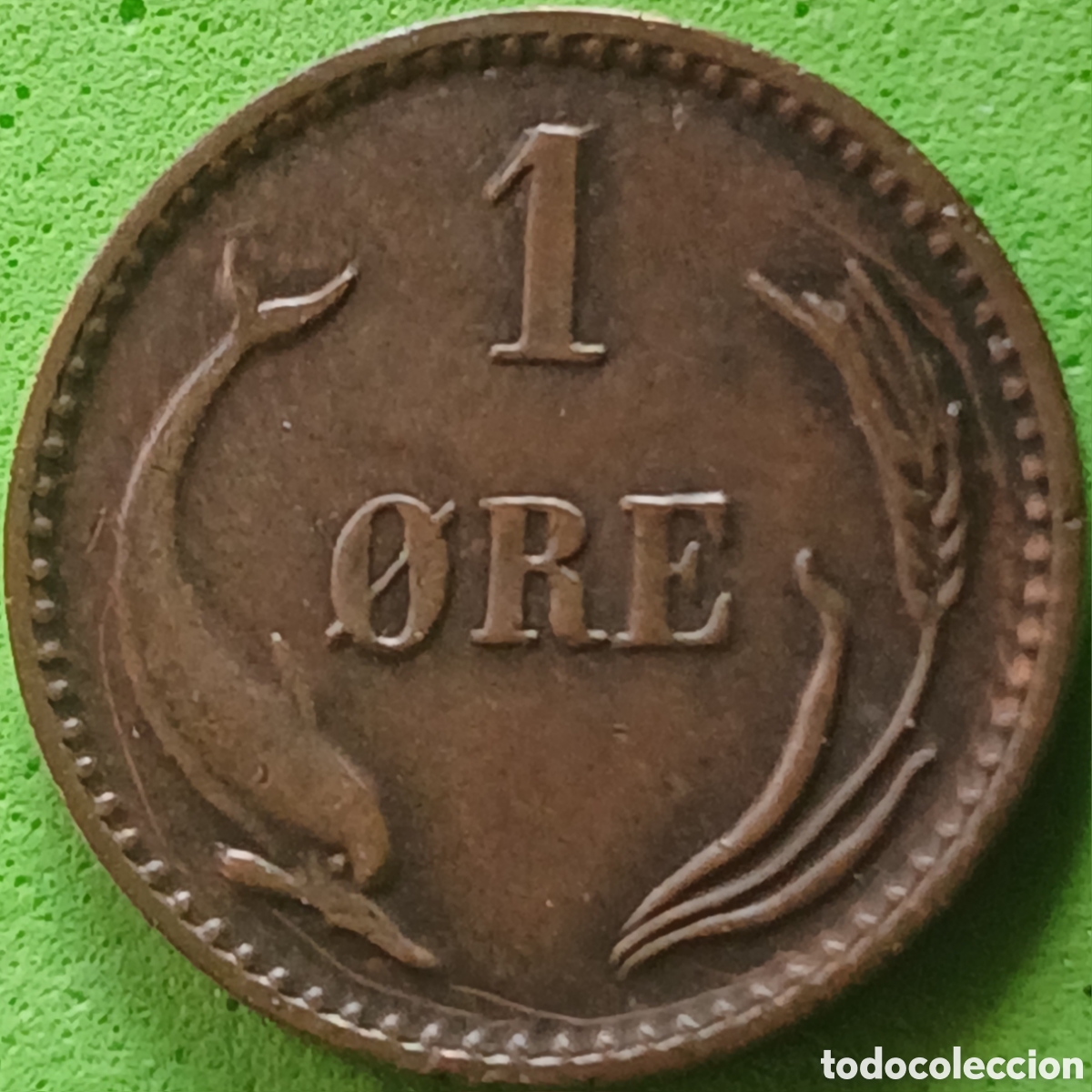 Monedas antiguas de Europa: Dinamarca 1 ore 1889 km#792 ESCASA!