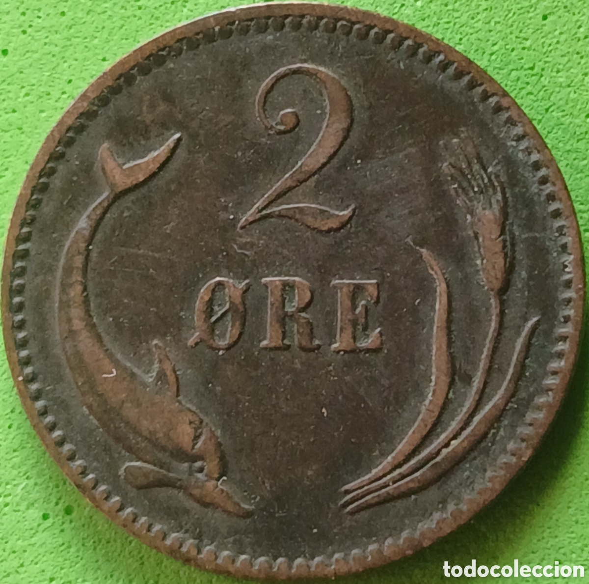 Monedas antiguas de Europa: Dinamarca 2 ore 1881 km#792 ESCASA