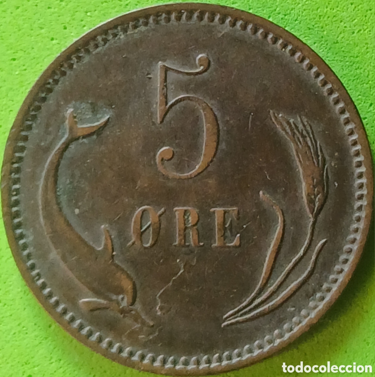 Monedas antiguas de Europa: Dinamarca 5 ore 1882 km#794 RARA !!