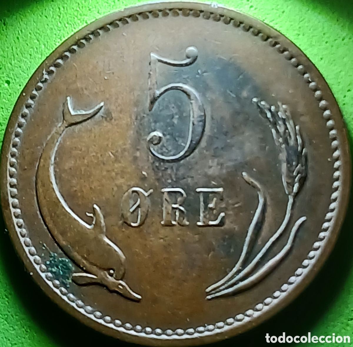 Monedas antiguas de Europa: Dinamarca 5 ore 1899 km#794 ESCASA!!