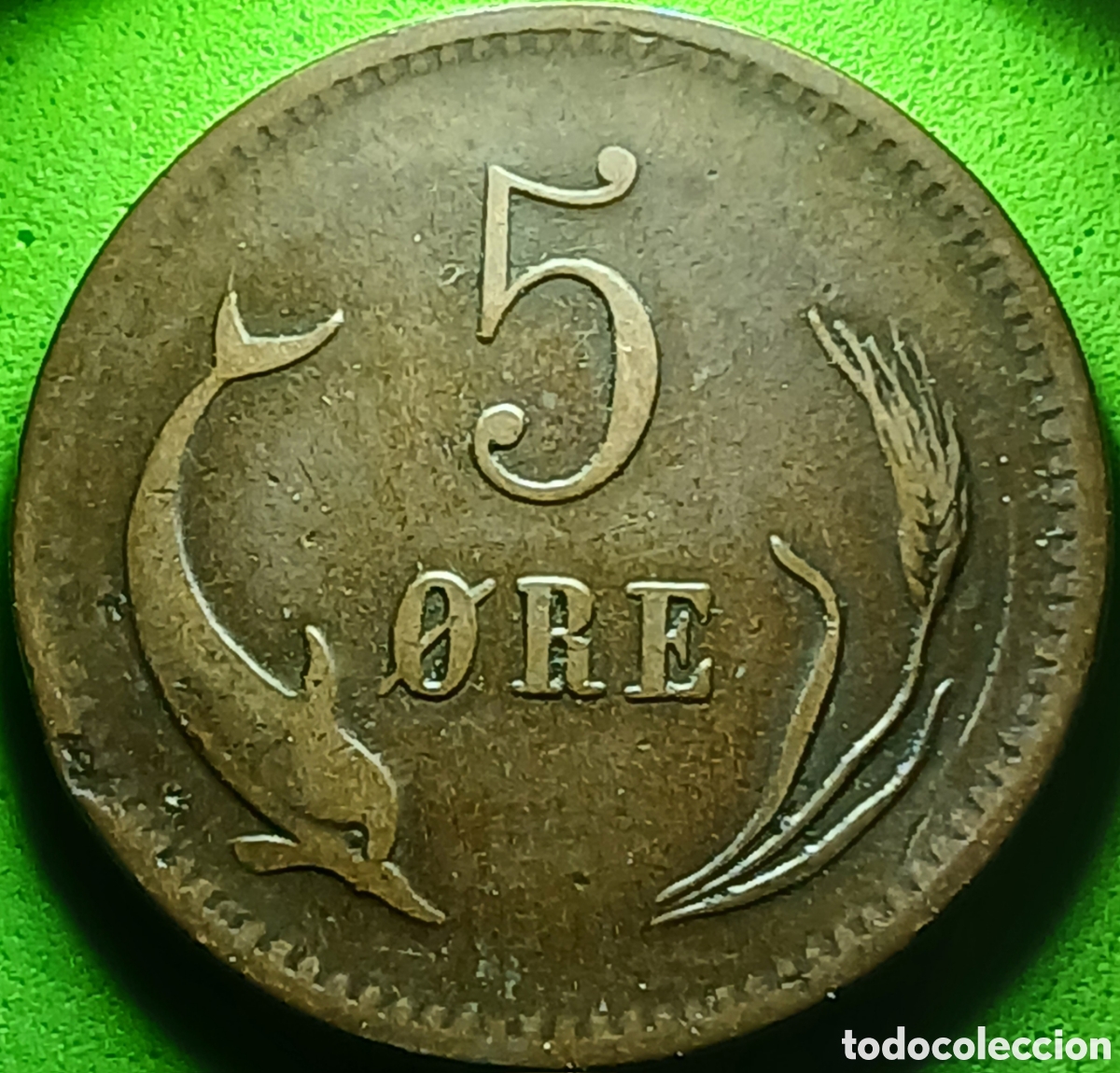 Monedas antiguas de Europa: Dinamarca 5 ore 1875 km#794 RARA!!