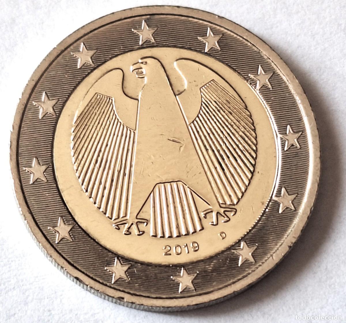 Monete antiche di Europa: ALEMANIA - MONEDA DE 2 EUROS DEL A&Ntilde;O 2019 - CECA &rdquo; D &rdquo; - BIEN CONSERVADA