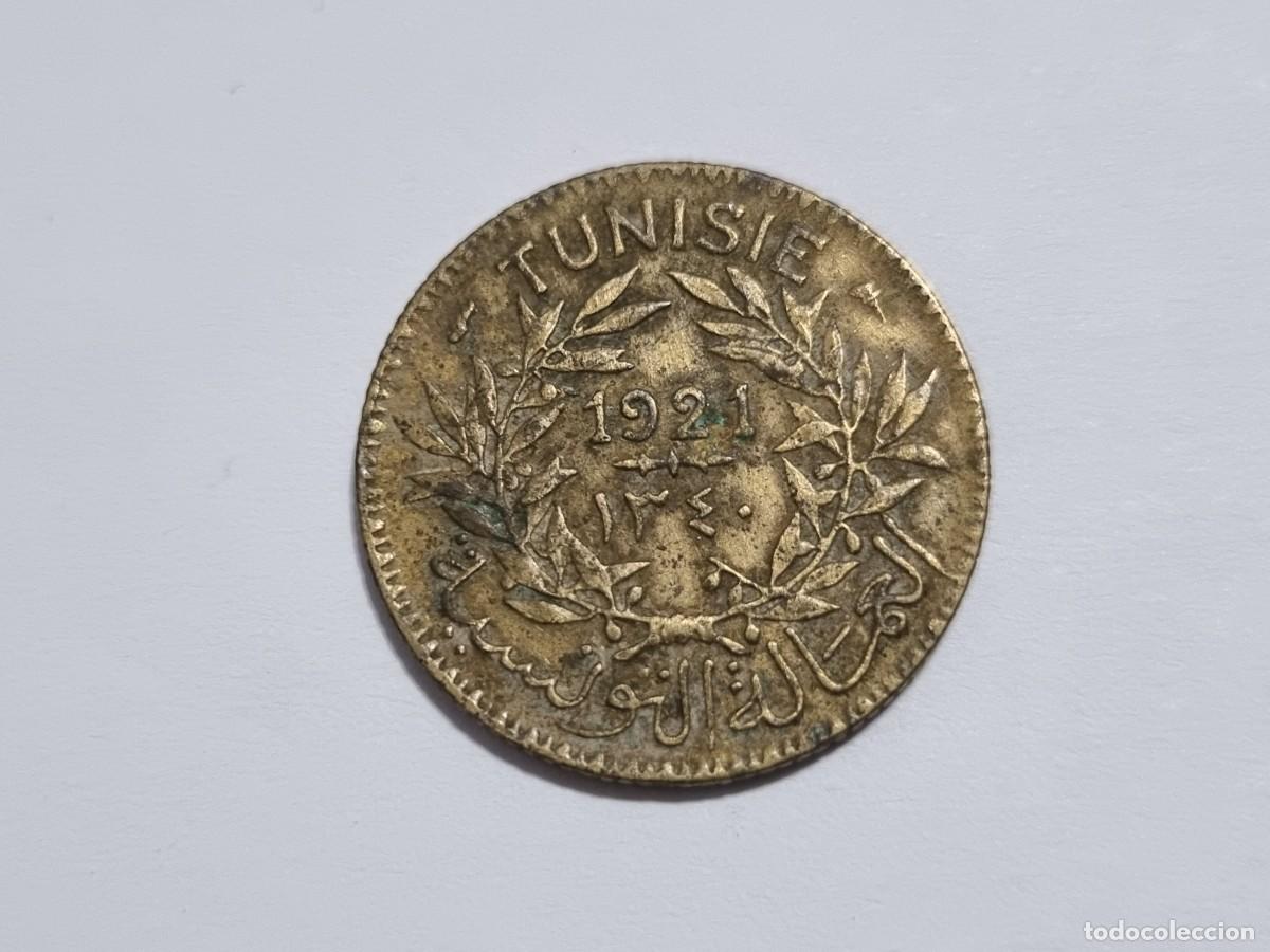 Monedas antiguas de Europa: Antigua Moneda Tunez 1 Franco 1921 - 1340 Tunisie Coleccionista
