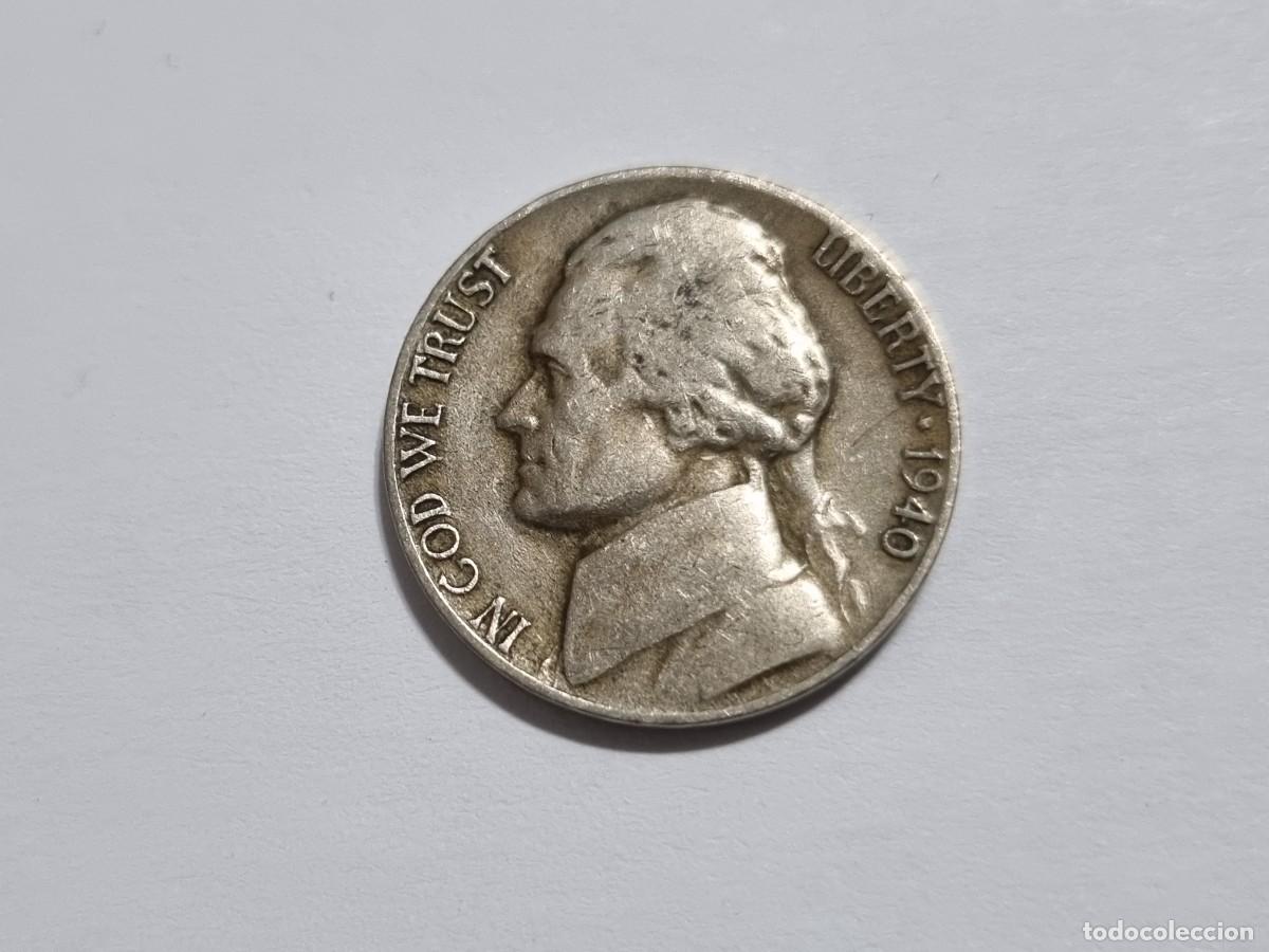 Monedas antiguas de Europa: Antigua Moneda Americana 5 Centavos 1940 USA EEUU Estados Unidos Coleccionista