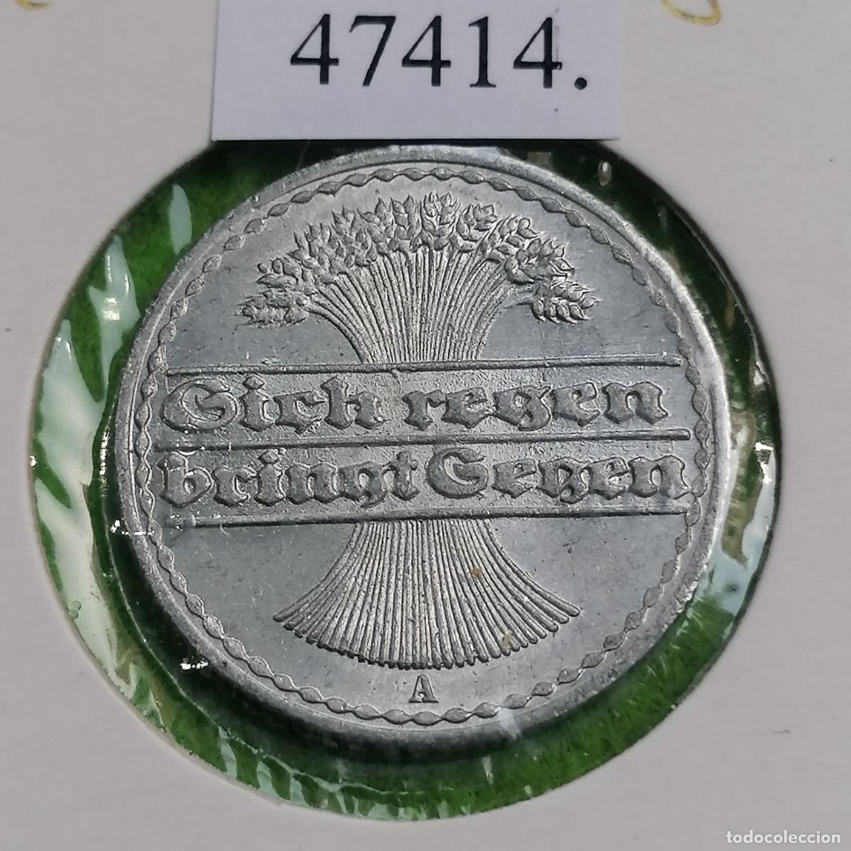Monedas antiguas de Europa: Alemania 50 pfennig 1922 A