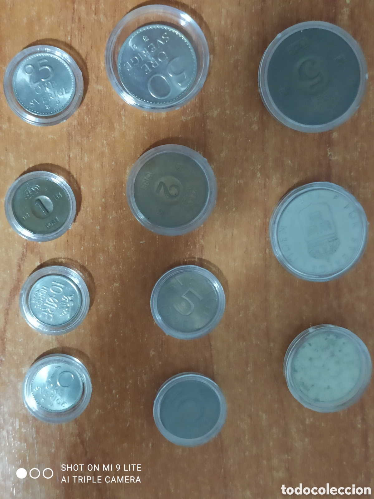 Monedas antiguas de Europa: Lote de monedas de Suecia