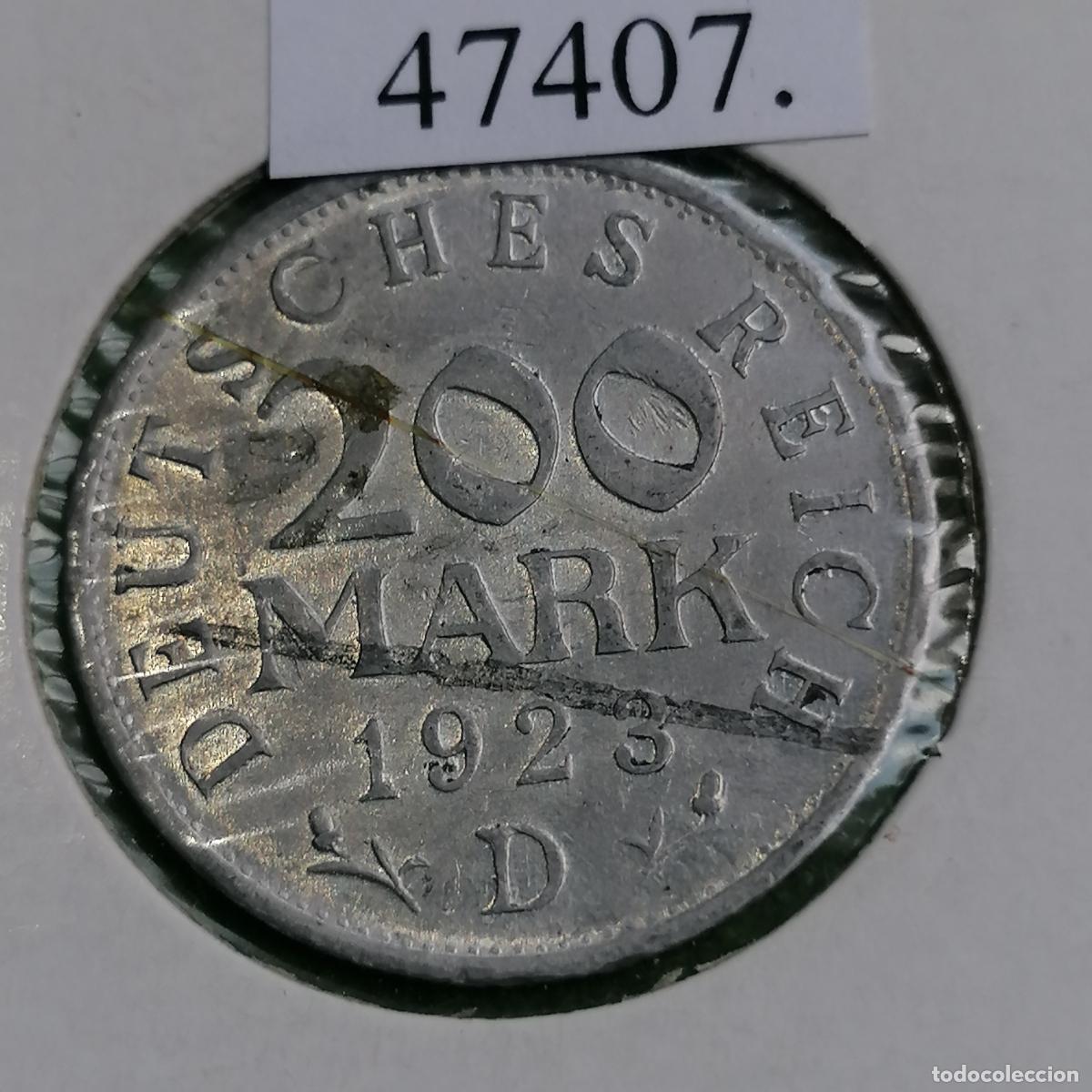 Monedas antiguas de Europa: Alemania 200 marcos 1923 D, inflaci&oacute;n