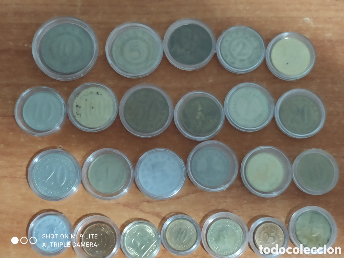 Monedas antiguas de Europa: Lote de monedas de la extinta yugoslavia
