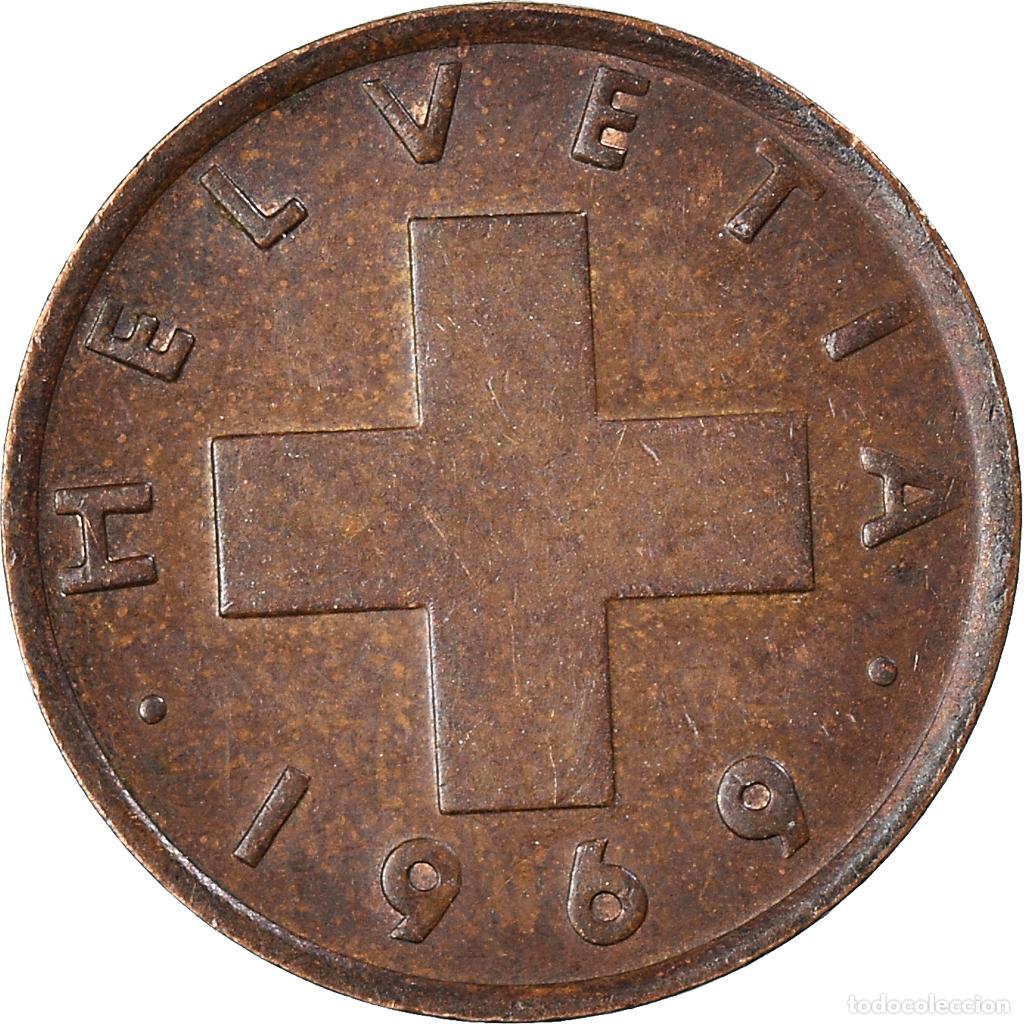 Monedas antiguas de Europa: [#1008571] Moneda, Suiza, Rappen, 1969