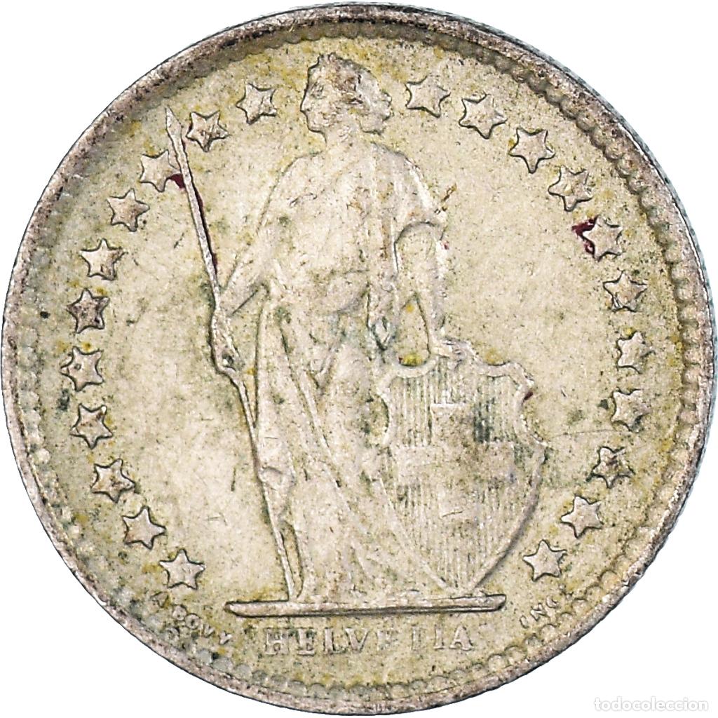Monedas antiguas de Europa: [#1099534] Moneda, Suiza, 1/2 Franc, 1963