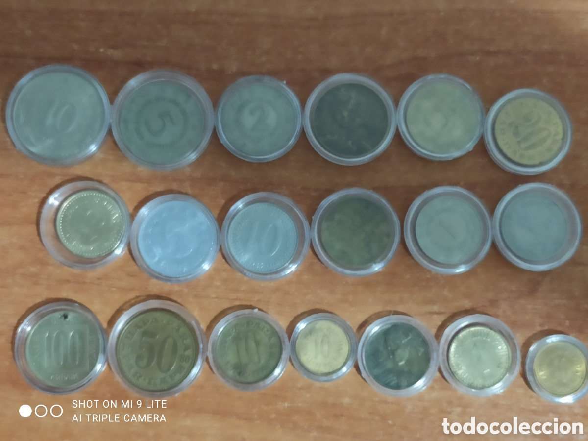 Monedas antiguas de Europa: Lote de monedas yugoslavas