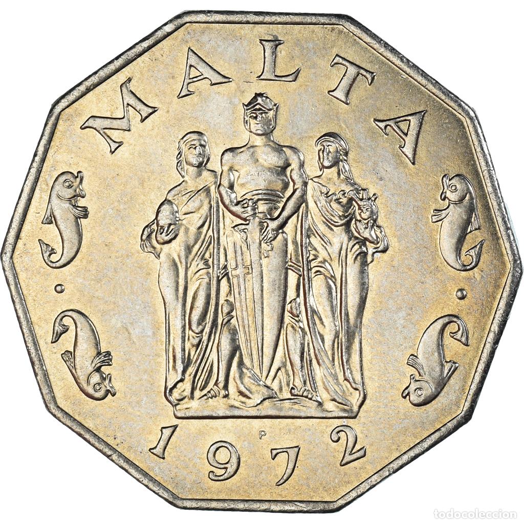 Monedas antiguas de Europa: [#1491376] Moneda, Malta, 50 Cents, 1972