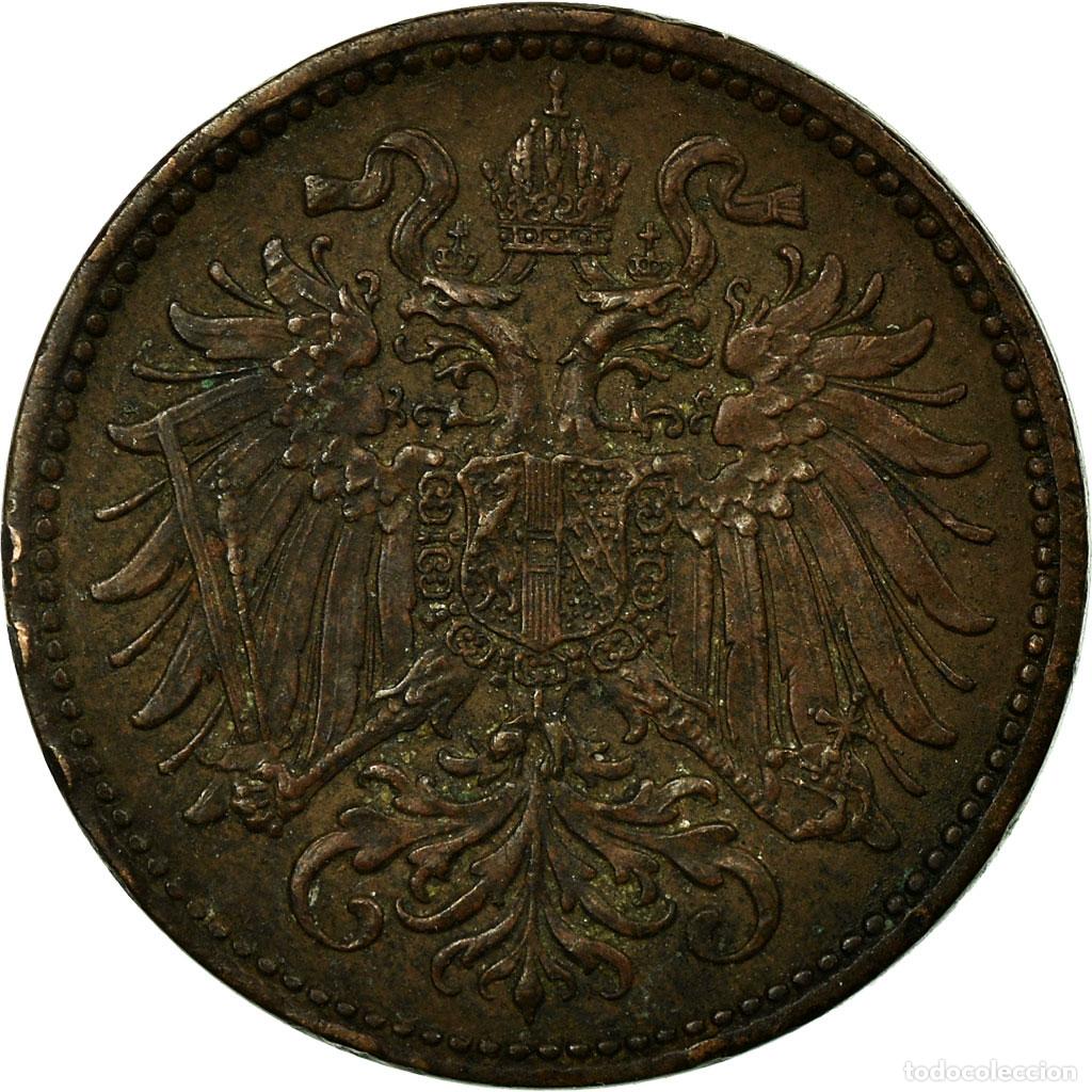 Monedas antiguas de Europa: [#686819] Moneda, Austria, Franz Joseph I, 2 Heller, 1897, MBC, Bronce, KM:2801