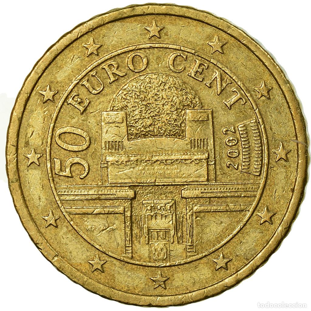 Monedas antiguas de Europa: [#774643] Austria, 50 Euro Cent, 2002, MBC, Lat&oacute;n, KM:3087