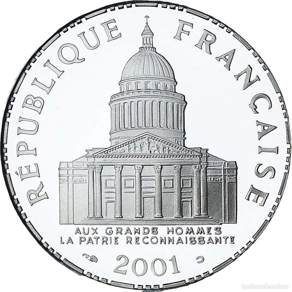 Monedas antiguas de Europa: [#1179049] Francia, Panth&eacute;on, 100 Francs, 2001, Paris, S&eacute;rie BE, FDC, Plata, KM:1008.2