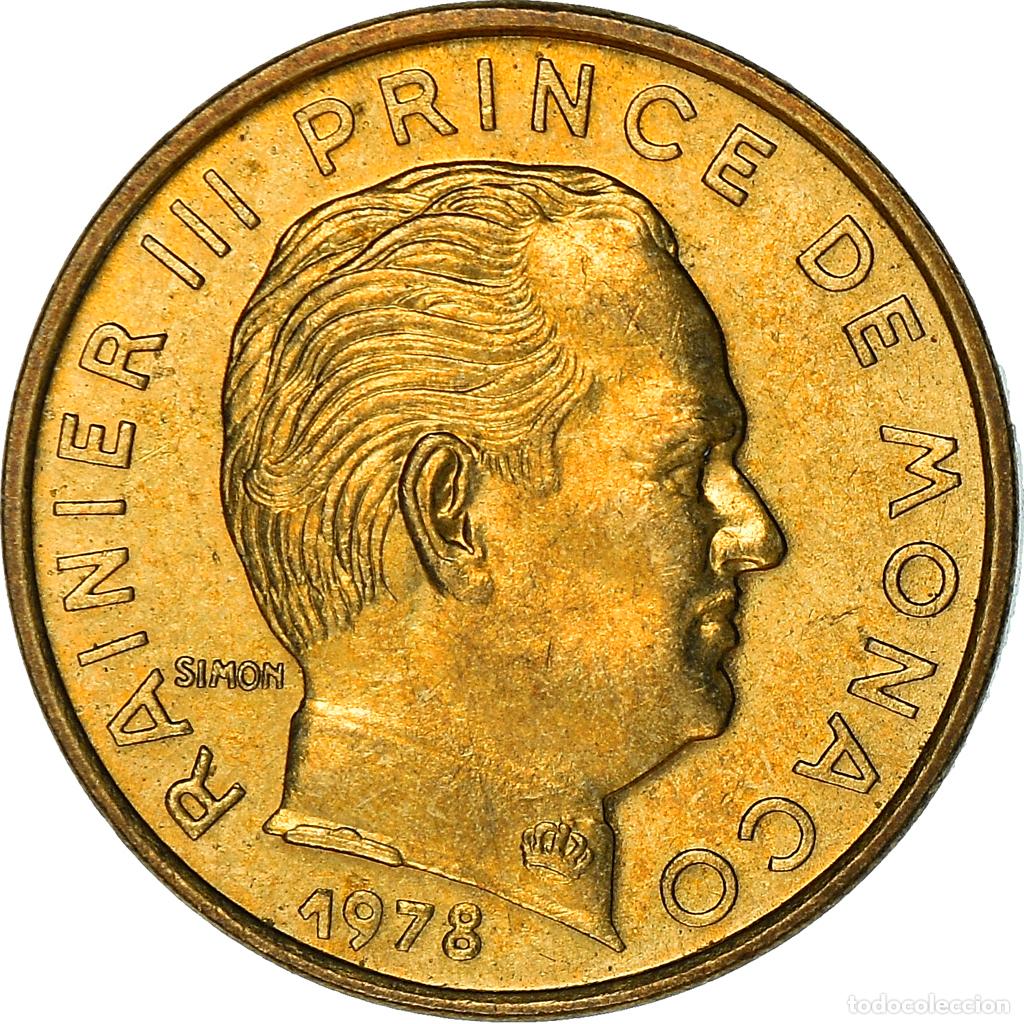 Monedas antiguas de Europa: [#931147] Moneda, M&oacute;naco, Rainier III, 5 Centimes, 1978, MBC, Aluminio - bronce, KM:156