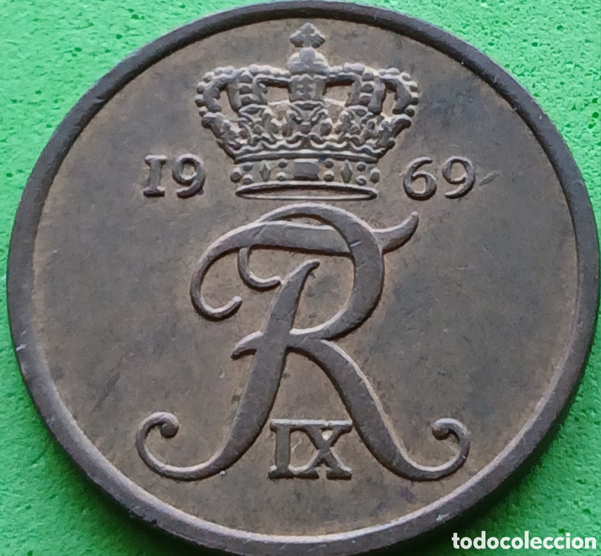 Monedas antiguas de Europa: Dinamarca 5 ore 1969 km#848