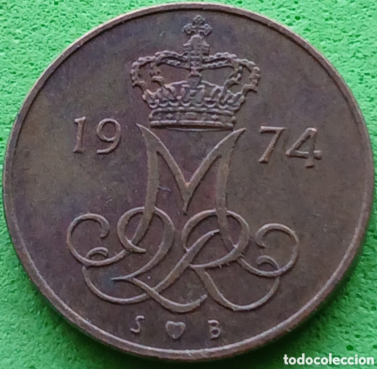Monedas antiguas de Europa: Dinamarca 5 ore 1974 km#859
