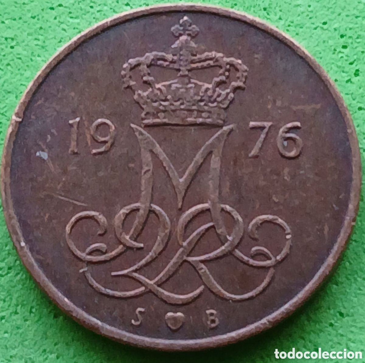 Monedas antiguas de Europa: Dinamarca 5 ore 1976 km#859