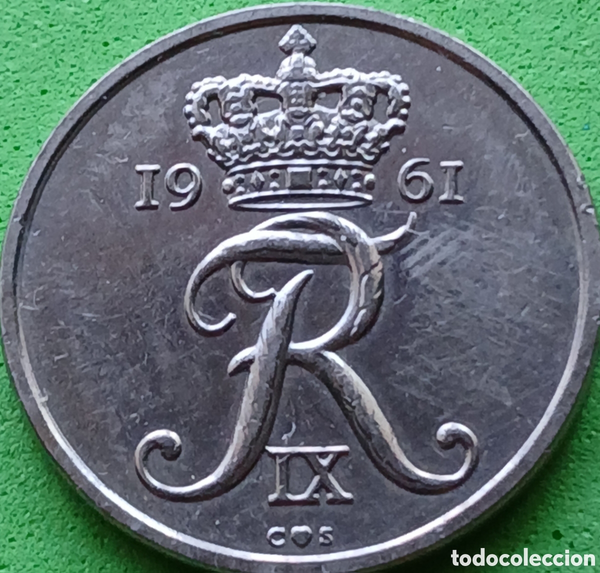 Monedas antiguas de Europa: Dinamarca 25 ore 1961 km#850