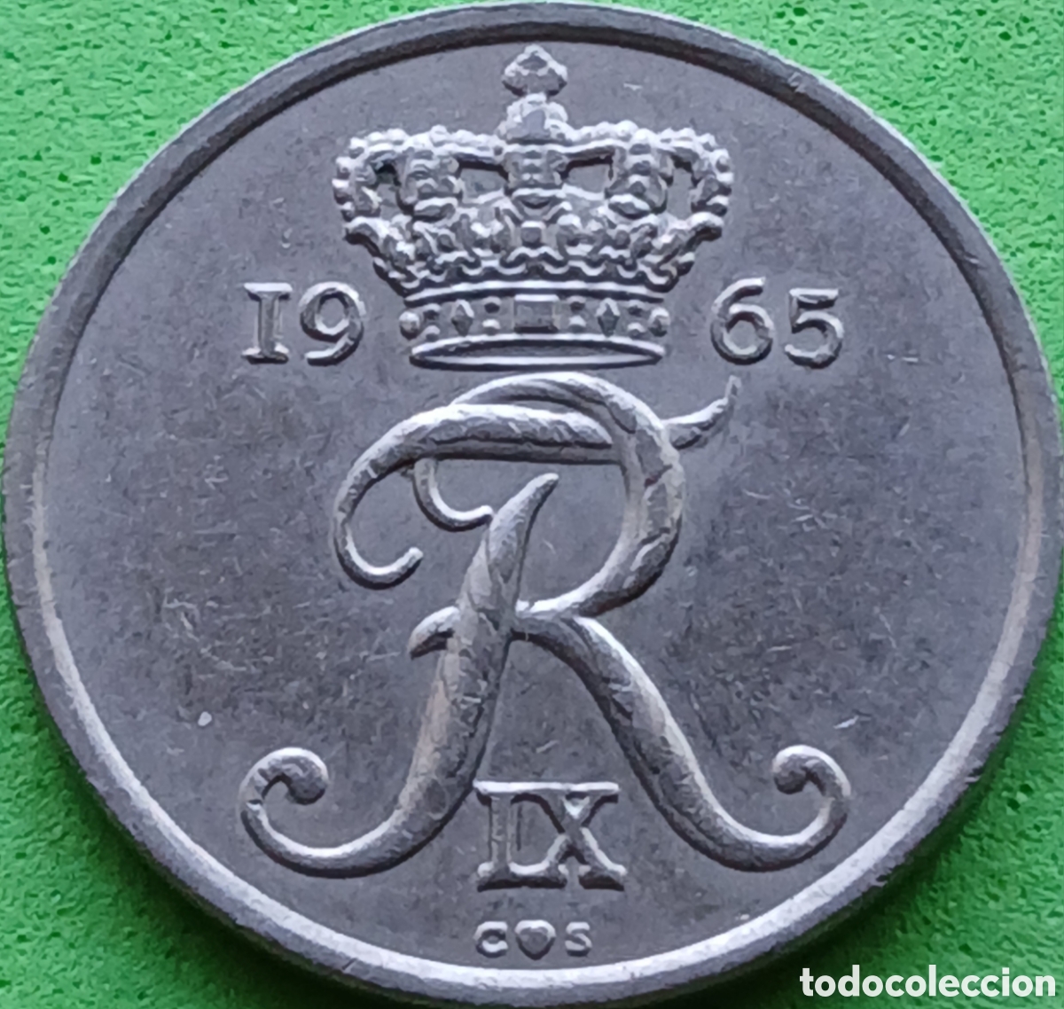Monedas antiguas de Europa: Dinamarca 25 ore 1965 km#850