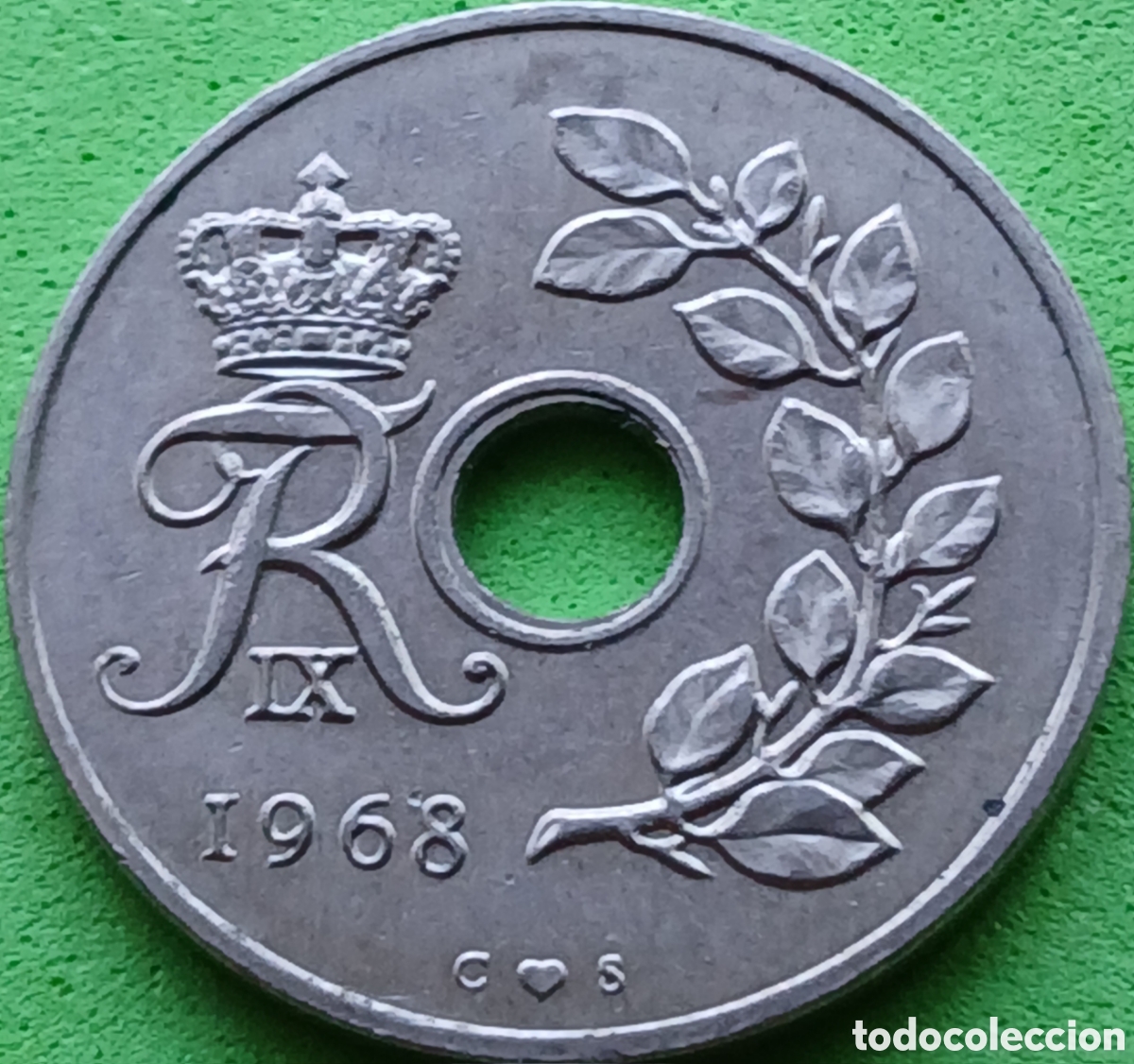 Monedas antiguas de Europa: Dinamarca 25 ore 1968 km#855