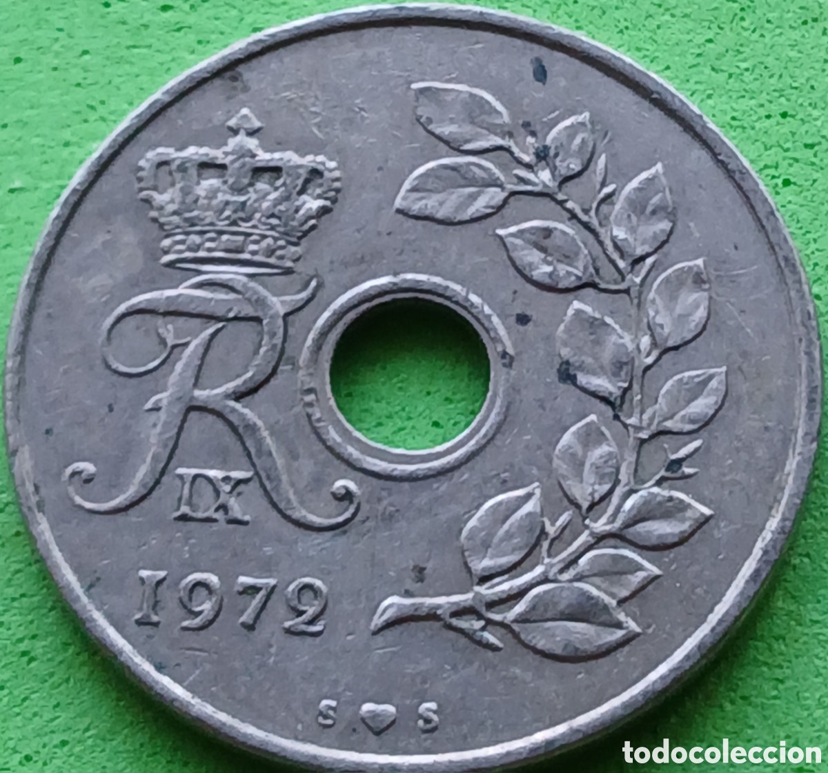 Monedas antiguas de Europa: Dinamarca 25 ore 1972 km#855