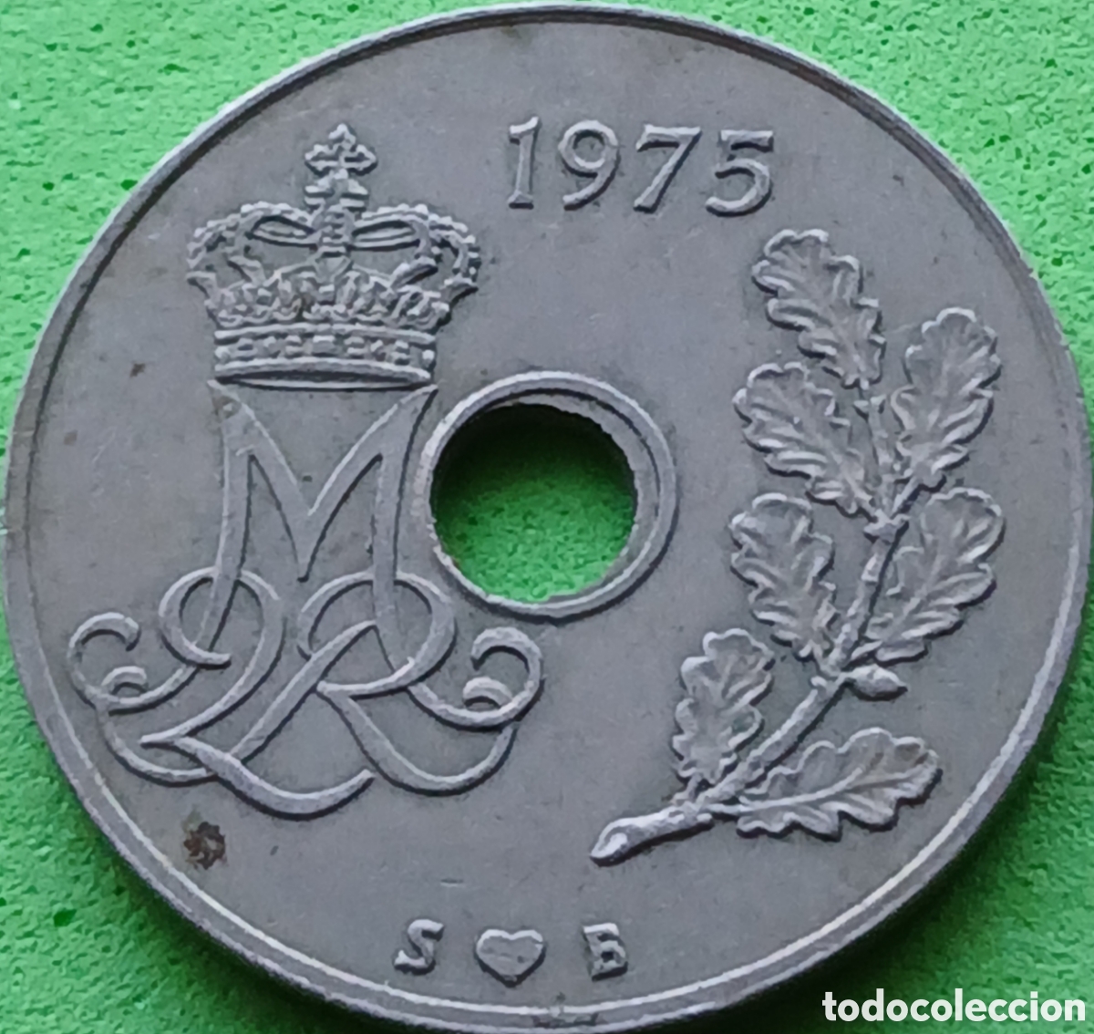 Monedas antiguas de Europa: Dinamarca 25 ore 1975 km#861